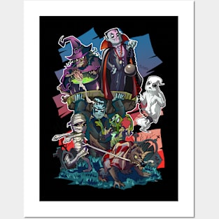 Monsters Posters and Art